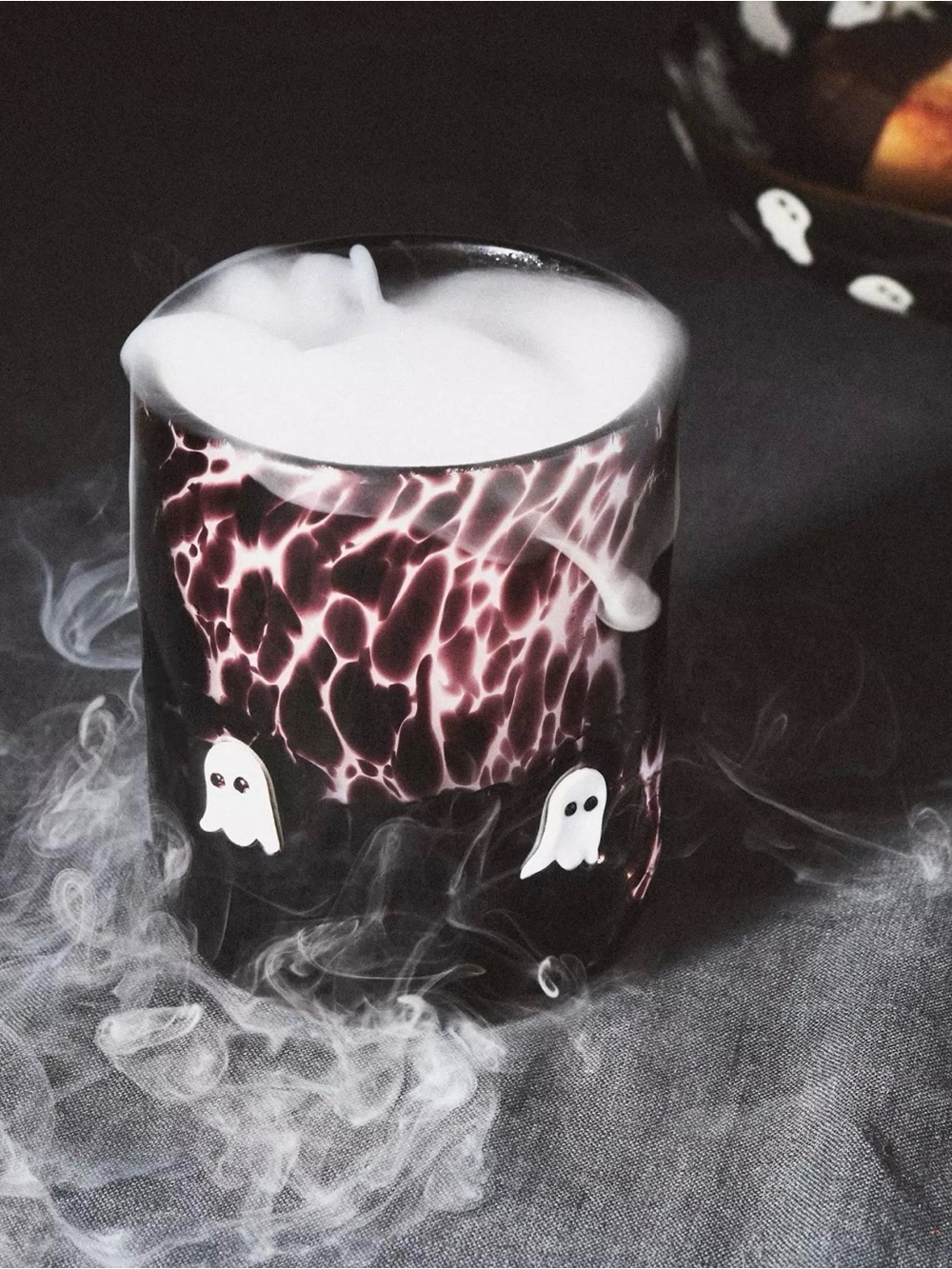 Anthropology Icons glasses (2) ghost with bonus ghost ceramic mug